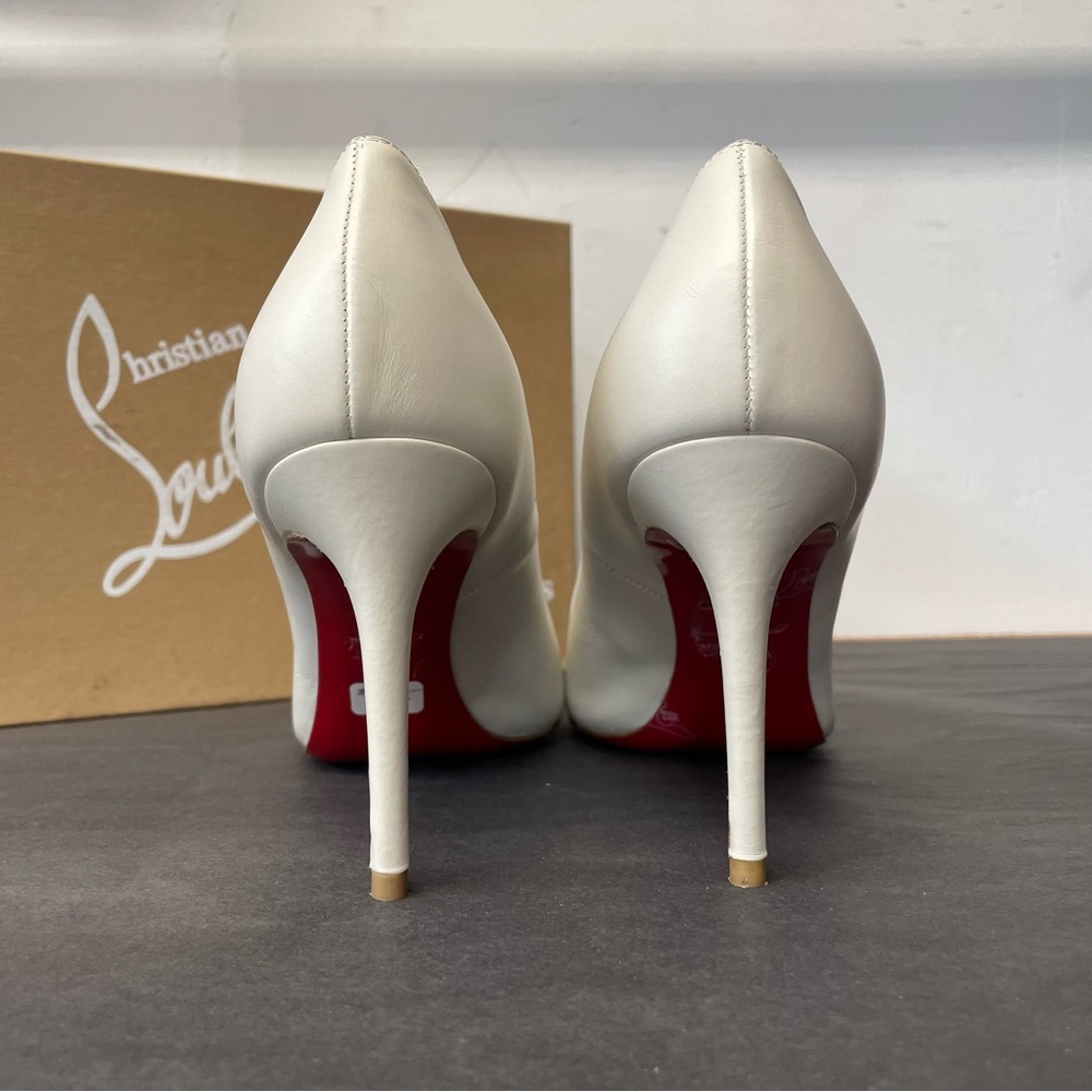 Christian Louboutin Fifi Off White 85 mm Round toe Pumps size 38 - Picture 13 of 13